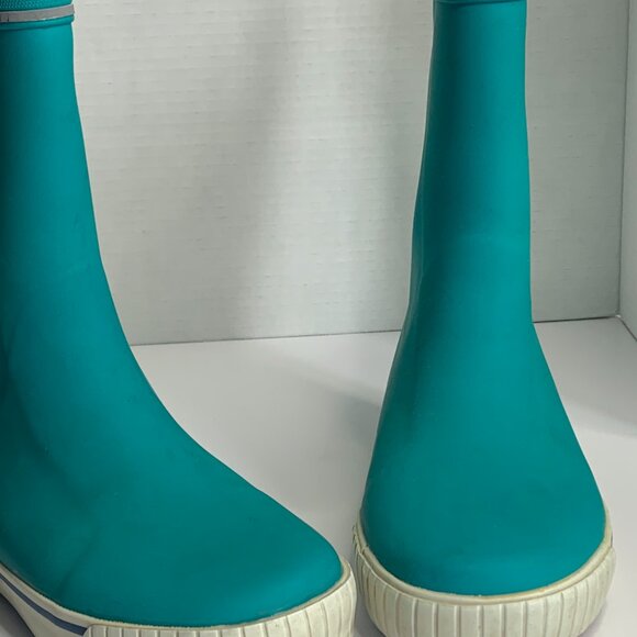 Tretorn Womens Fleece Lined Teal Rain Boots - Picture 5 of 6